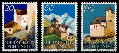 Liechtenstein 1986 Nr 896-898 gestempelt SB49F86