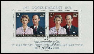 Luxemburg Block 11 zentrisch gestempelt S0055A6