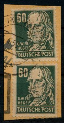 SBZ ALLG. Ausgaben Nr 225b zentrisch gestempelt Briefstück X8E10E2