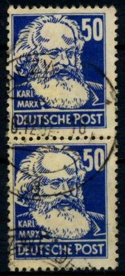 SBZ ALLG. Ausgaben Nr 224 zentrisch gestempelt SENKR PAAR X8E6AAE