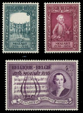 Belgien 1956 Nr 1036-1038 postfrisch X93DAB6