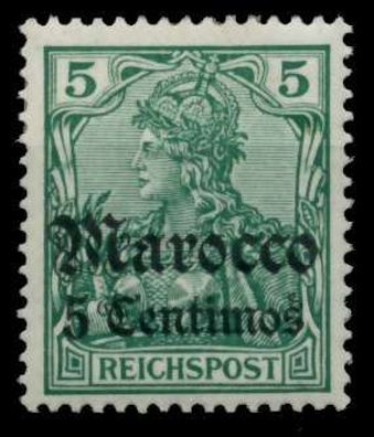 Deutsche Auslandspostämter Marokko Nr 20 ungebraucht X7034F6