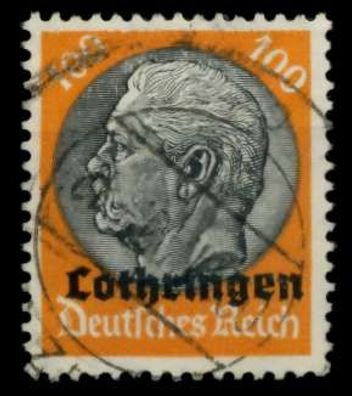 BES 2WK Lothringen Nr 16 gestempelt X738082