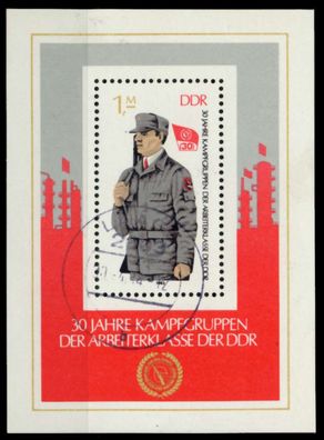 DDR BLOCK Kleinbogen Block 72 gestempelt X73A072