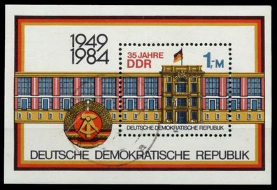 DDR BLOCK Kleinbogen Block 77 gestempelt X73A10A