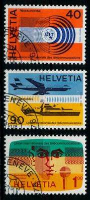 Schweiz-uit Nr 11-13 gestempelt X73F252