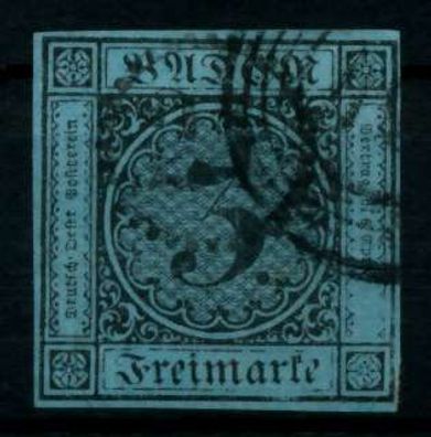 BADEN Ausgaben VON 1851 - 1858 Nr 8 gestempelt gepr. X7449F6