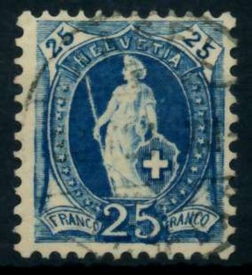Schweiz ST. HELV Nr 67C gestempelt X746A2A