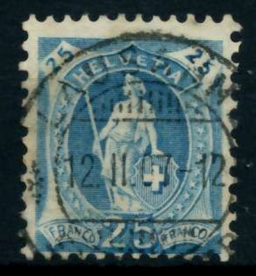Schweiz ST. HELV Nr 67C gestempelt X746A32