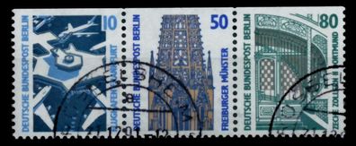 BERLIN Zusammendruck Nr W85 gestempelt 3ER STR X74B5D6