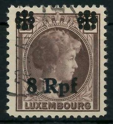 BES. 2WK Luxemburg Nr 21 gestempelt X82B14E