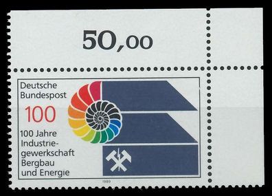 BRD 1989 Nr 1436 postfrisch ECKE-ORE X85BC4A