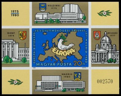 UNGARN Block 147B postfrisch X06A786