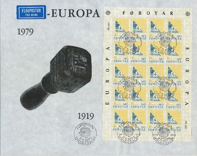 FÄRÖER 1979 Nr 43-44 zentrisch gestempelt FDC X55840A