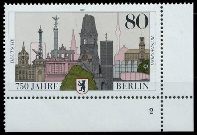BRD BUND 1987 Nr 1306 postfrisch Formnummer 2 X579D46