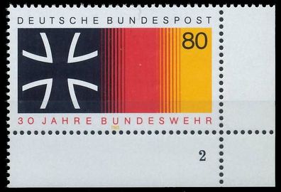 BRD BUND 1985 Nr 1266 postfrisch Formnummer 2 X579DD6