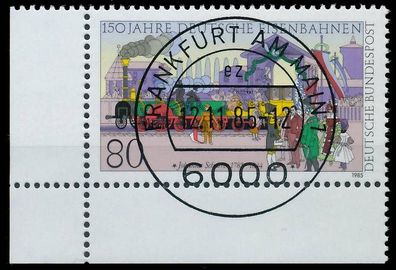 BRD BUND 1985 Nr 1264 zentrisch gestempelt ECKE-ULI X579DAE