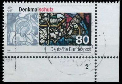 BRD BUND 1986 Nr 1291 gestempelt Formnummer 2 X579E02