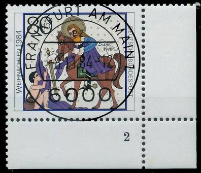 BRD BUND 1984 Nr 1233 zentrisch gestempelt Formnummer 2 X579ED6