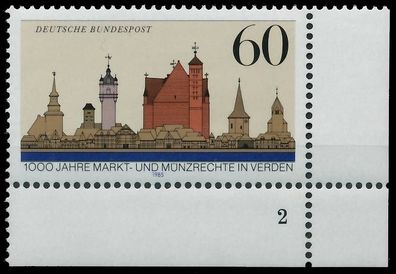 BRD BUND 1985 Nr 1240 postfrisch Formnummer 2 X579F4A