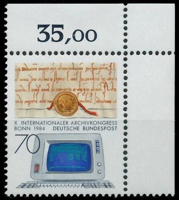 BRD BUND 1984 Nr 1224 postfrisch ECKE-ORE X579FF2