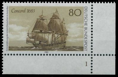 BRD BUND 1983 Nr 1180 postfrisch Formnummer 1 X57CA1A