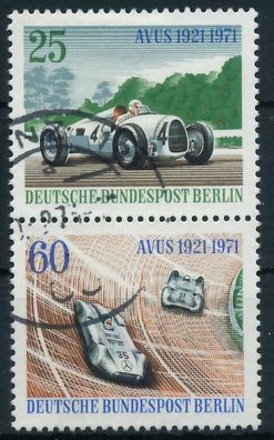 BERLIN Zusammendruck Nr B3 Zd4 gestempelt SENKR PAAR X7F4D0A