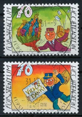 Liechtenstein 2001 Nr 1257f-1258f zentrisch gestempelt X117D96