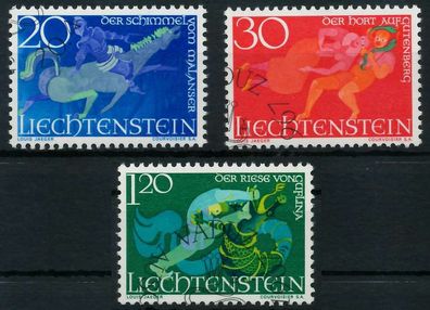 Liechtenstein 1967 Nr 475-477 gestempelt SB580A6