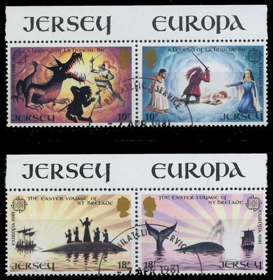 JERSEY 1981 Nr 253WP-256WP gestempelt SE833DA
