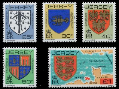 JERSEY 1982 Nr 273A-277A gestempelt XAFB37A