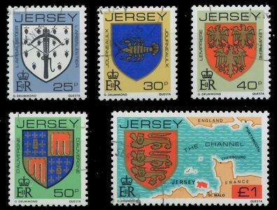 JERSEY 1982 Nr 273A-277A gestempelt XAFB37E
