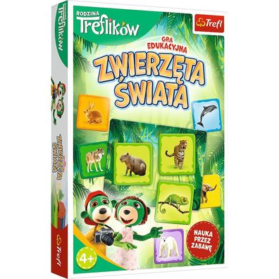 Trefl Kinder-Spiel Tiere der Welt Rodzina Treflików 02337