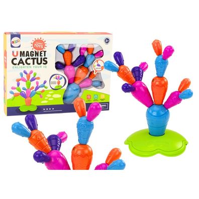 LeanToys Magnetischer Kaktus Konstruktionsbausteine 16 Elemente