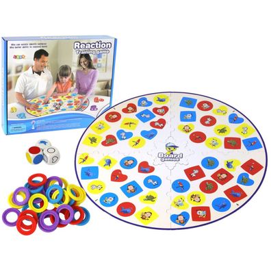 LeanToys Logikspiel Brettspiel für Reflex und Aufmerksamkeit