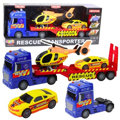 Rettungsset, LKW-Helikopter, Autolichter, Geräusche