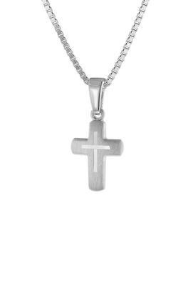 trendor Schmuck Kinder-Halskette mit Kreuz 925 Silber 48870