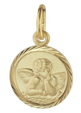 trendor Schmuck Schutzengel Anhänger Gold 585 08618