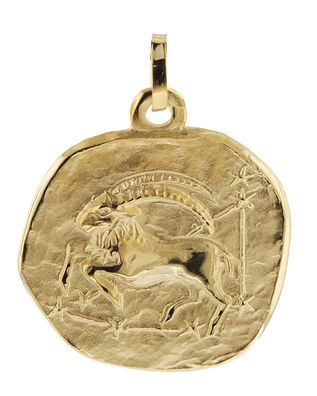 trendor Schmuck Sternzeichen-Anhänger Steinbock 333 Gold 20 mm 08982-01