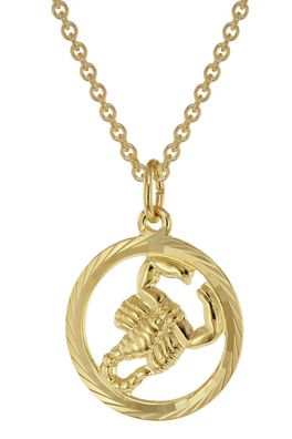 trendor Schmuck Sternzeichen Skorpion Gold 333 Anhänger Ø 16 mm + Halskette 75940-11