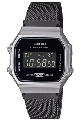 Casio Vintage Digitaluhr Schwarz A168WEMB-1BEF