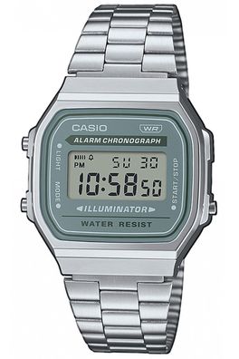Casio Vintage Iconic Digitaluhr Hellgrau A168WA-3AYES