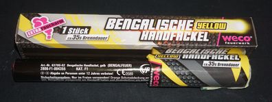 Weco Jugendfeuerwerk Bengalische Handfackel yellow