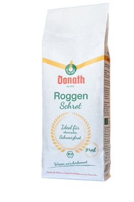 3x Donath Mühle Donath RoggenSchrot, grob 750g