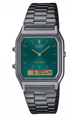 Casio Collection Edgy Armbanduhr Ana-Digi Grau/Grün AQ-230EGG-3AEF
