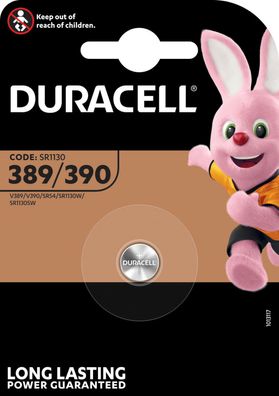 Duracell 389 / 390 Batterie Knopfzelle SR1130 V389 V390 SR54 1,5V
