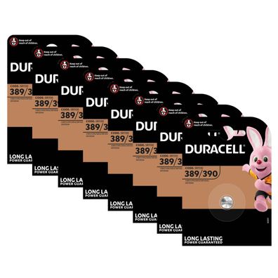 8x Duracell 389 / 390 Batterie Knopfzelle SR1130 V389 V390 SR54 1,5V