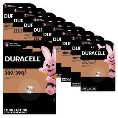 10x Duracell 389 / 390 Batterie Knopfzelle SR1130 V389 V390 SR54 1,5V