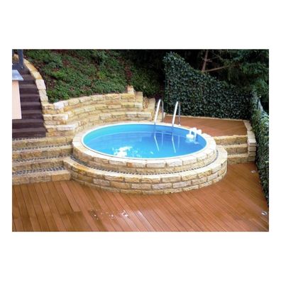 Rundbecken IBIZA ALL Inclusive SET 500 x 150 cm | Innenhülle 0,8 mm Blau | EASY