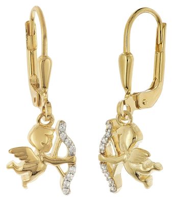 trendor Schmuck Damen-Ohrringe Ohrhänger 925 Silber Vergoldet 28546